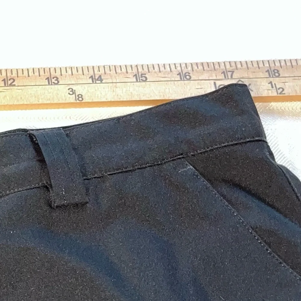 Adidas Black Flat Front Shorts Size 34‎